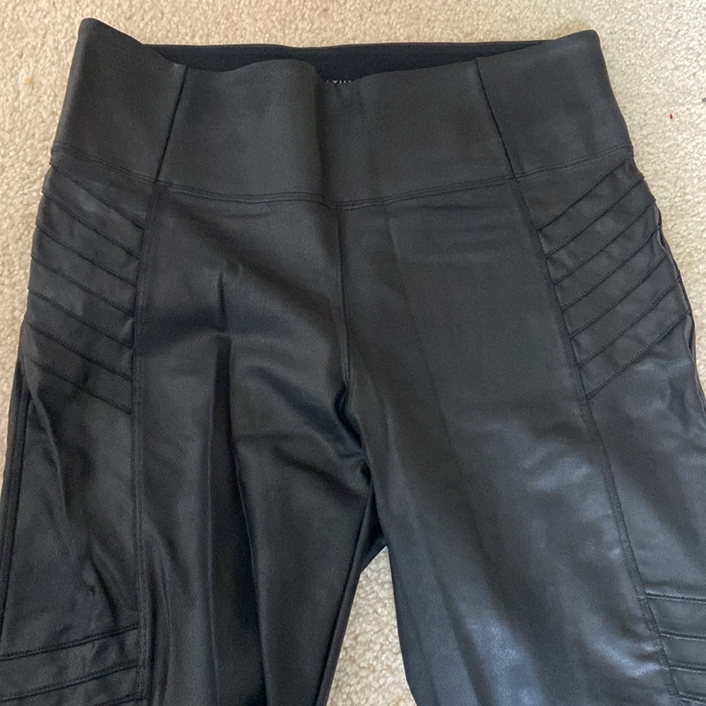 Athleta leather leggings